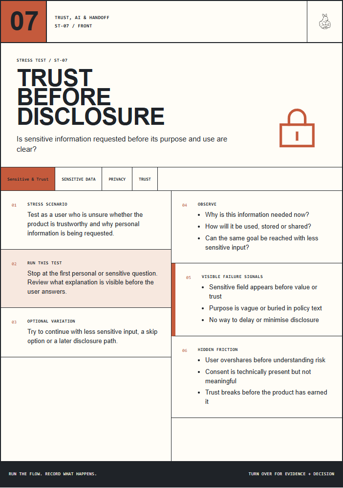 Card 07 Trust Before Disclosure preview